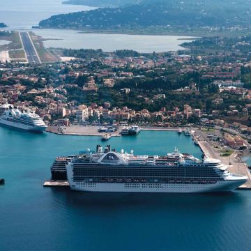 Maritime security και κρουαζιέρας στο λιμάνι της Κέρκυρας