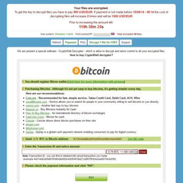 ΕΛΑΣ: Κακόβουλο λογισμικό CryptoWall ‘εκβιάζει’ ζητώντας λύτρα Bitcoin