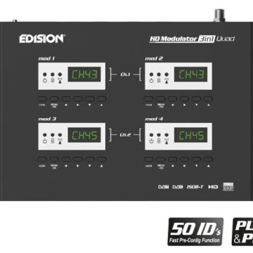 EDISION HDMI modulator 3in1 QUAD: Ψηφιακός 4-κάναλος HDMI διαμορφωτής