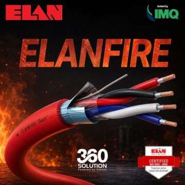 ELANFIRE καλώδια πυρανίχνευσης & EVAC: Επαγγελματική σειρά EN 50200 από την Rakson S.A.
