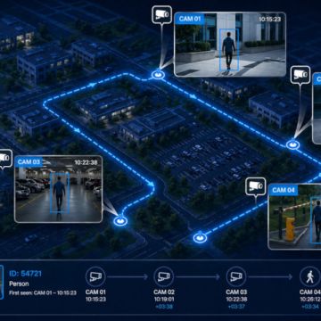 Axxon One 3.0 | Multi-Camera Tracking: Εντοπίστε κάθε στόχο αυτόματα, σε πραγματικό χρόνο