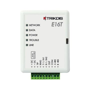 Λύστε το πρόβλημα των γραμμών VoIP με τους universal κωδικοποιητές Ethernet E16T της Trikdis