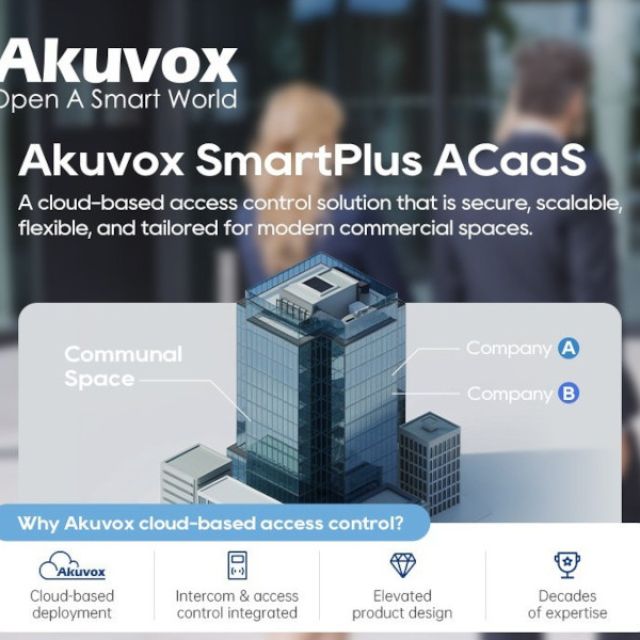 Akuvox SmartPlus ACaaS: Έλεγχος πρόσβασης από το Cloud που αλλάζει τα δεδομένα στην ασφάλεια κτιρίων
