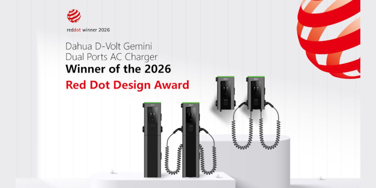 Η Dahua Technology κερδίζει το Red Dot Design Award 2026 για τον φορτιστή AC διπλής θύρας Dahua D-Volt Gemini