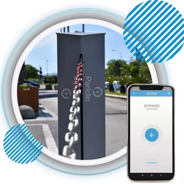 Parklio™ Chain Barrier: Έξυπνη μπάρα αλυσίδας για εισόδους έως 20m με έλεγχο από το smartphone