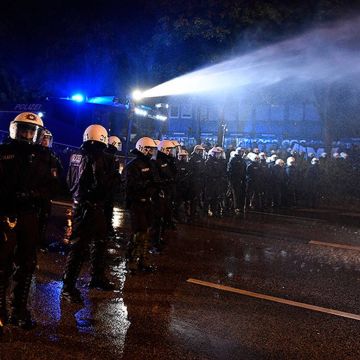 Αστυνομία κατά διαδηλωτών στο Αμβούργο του G20