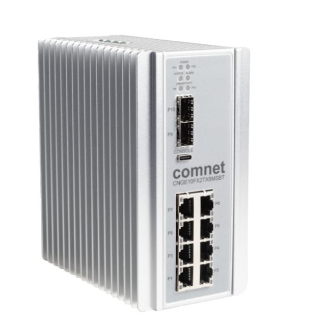 Comnet: Άμεση μεταφορά δικτύου και ρεύματος με το CNGE10FX2TX8MSB από την Simon Technologies