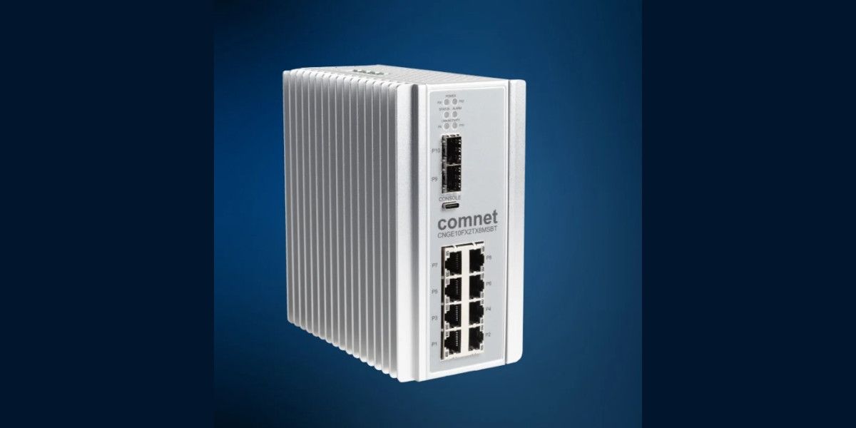 ComNet CNGE10FX2TX8MSBT: Νέο managed Ethernet switch βιομηχανικού τύπου
