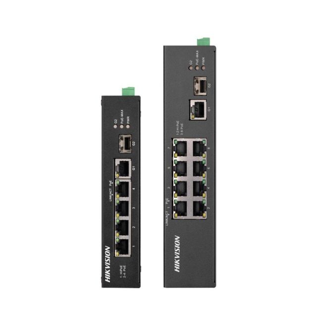 Extended temperature PoE Ethernet Switches ράγας από την Hikvision