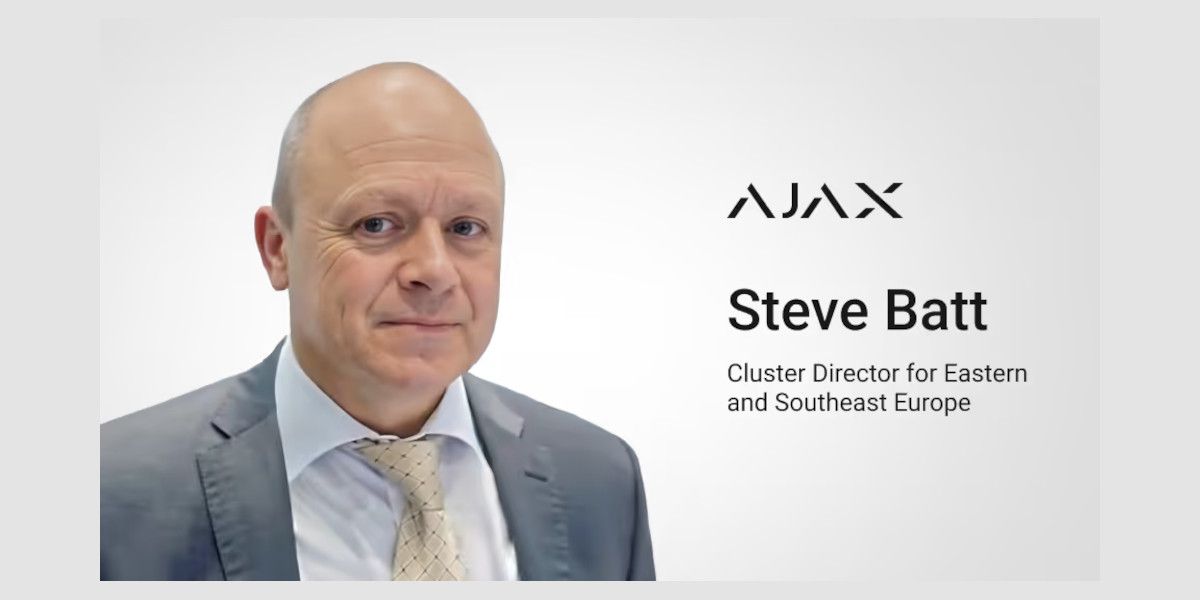 Ajax Systems: Διόρισε τον Steve Batt ως Cluster Director για την Ανατολική και Νοτιοανατολική Ευρώπη
