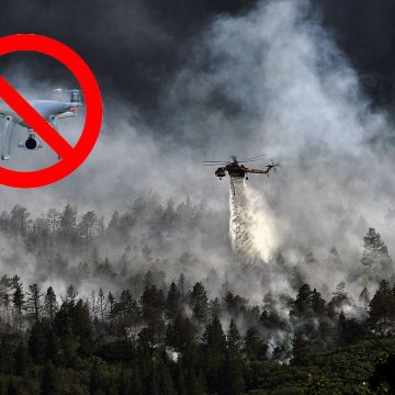 Σύλληψη για παρεμπόδιση πυροσβεστών με drone