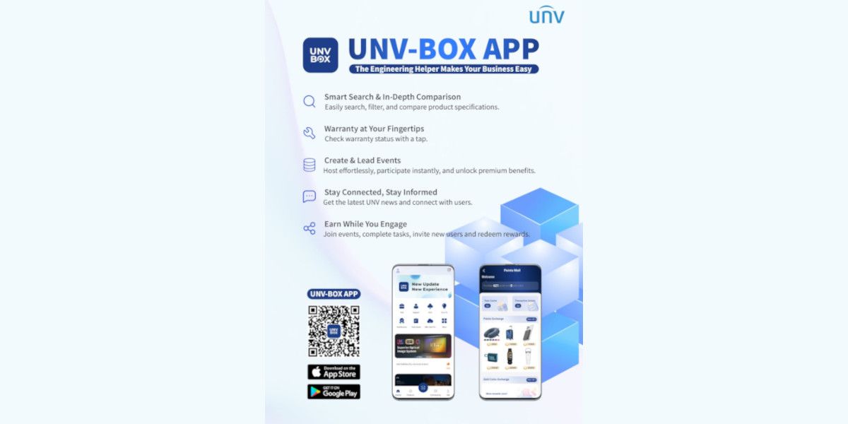UNV-Βox: Μία εφαρμογή ιδανική για εγκαταστάτες και επαγγελματίες από την Uniview