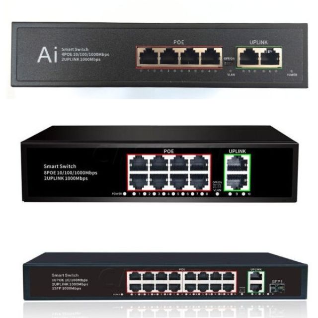 ANGA PS-EG5042 / PS-EG5182B / PS-EG6162B: PoE switches με τροφοδοτικό και αθόρυβη λειτουργία