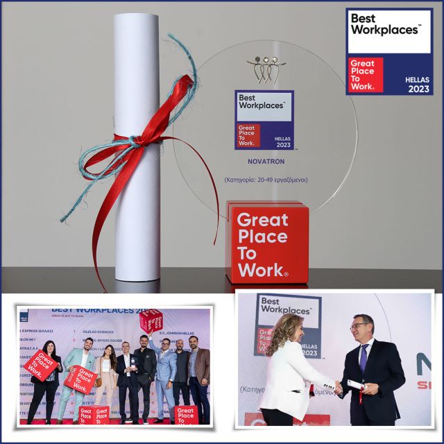 Βραβείο Best Workplace 2023 για την Novatron Security Distribution