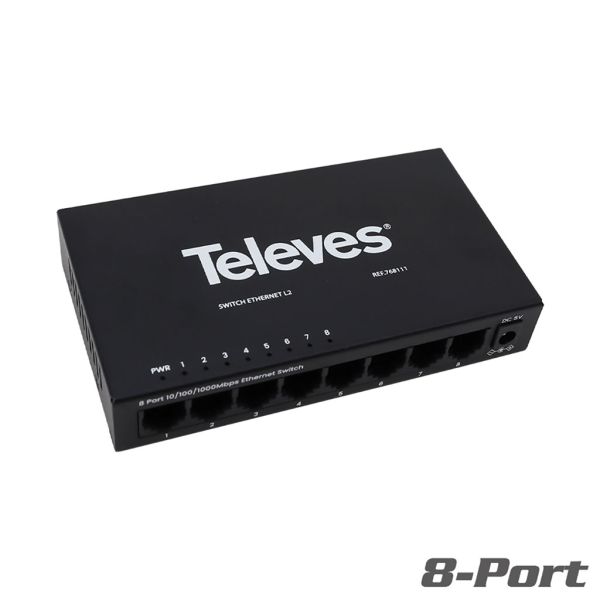 13.768111 Ethernet Switch 8 port Gigabit unmanaged A 7c51eeb0