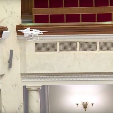 Χάος στην ουκρανική βουλή λόγω …drone