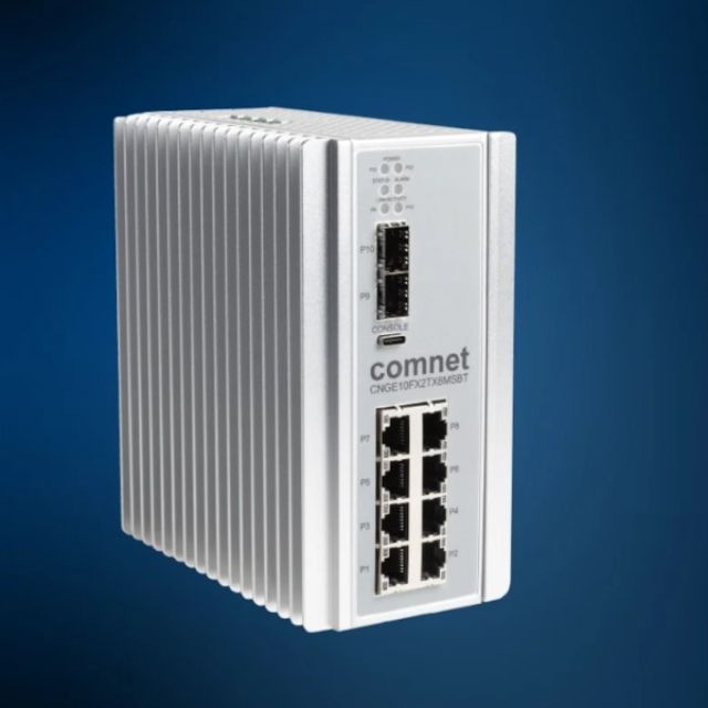 ComNet CNGE10FX2TX8MSBT: Νέο managed Ethernet switch βιομηχανικού τύπου