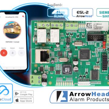 ArrowHead EliteControl IoT-MODULE (IAAP): Πλακέτα Ethernet για ArrowHead ESL-2, Crow Runner & Siemens-Sintony IC60