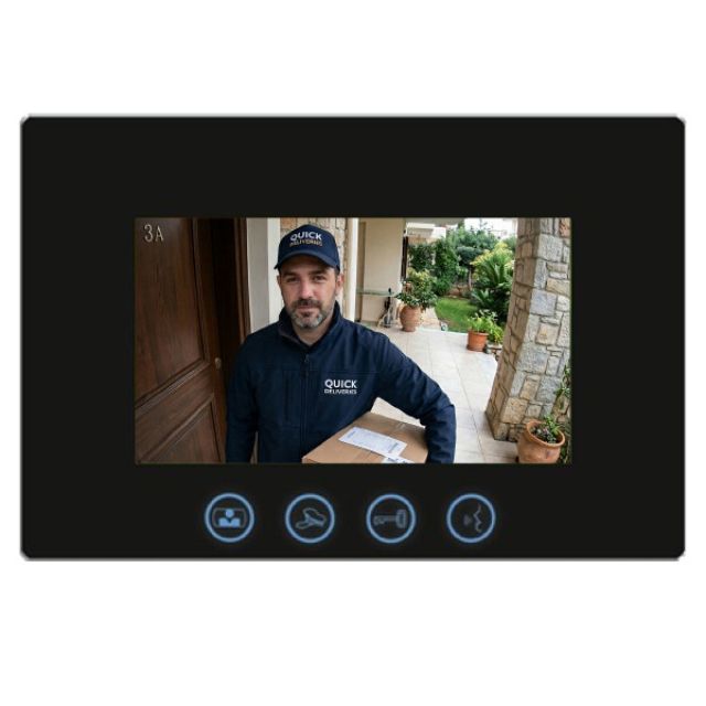 EOS VM-704/BL: Σύγχρονη θυροτηλεόραση για ασφάλεια και ευκολία