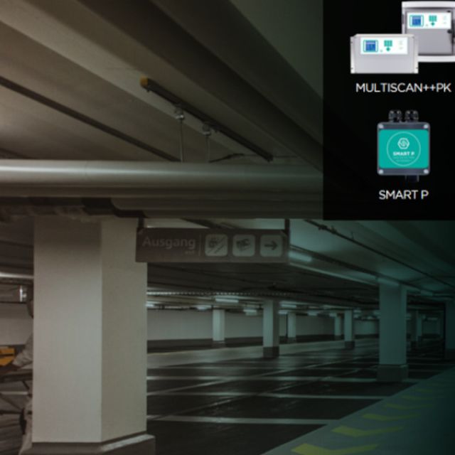 Sensitron Multiscan++ PK: Πίνακας ανίχνευσης αερίων για χώρους στάθμευσης