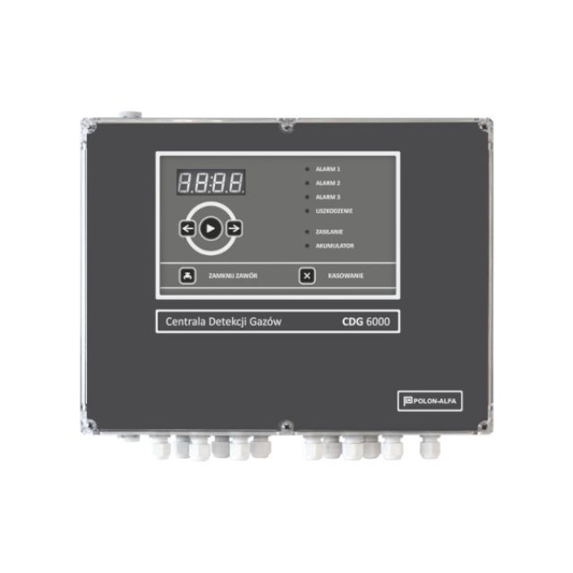 Polon-Alfa CDG-6000-16: Πίνακας ανίχνευσης αερίων 1 loop για έως 16 ανιχνευτές
