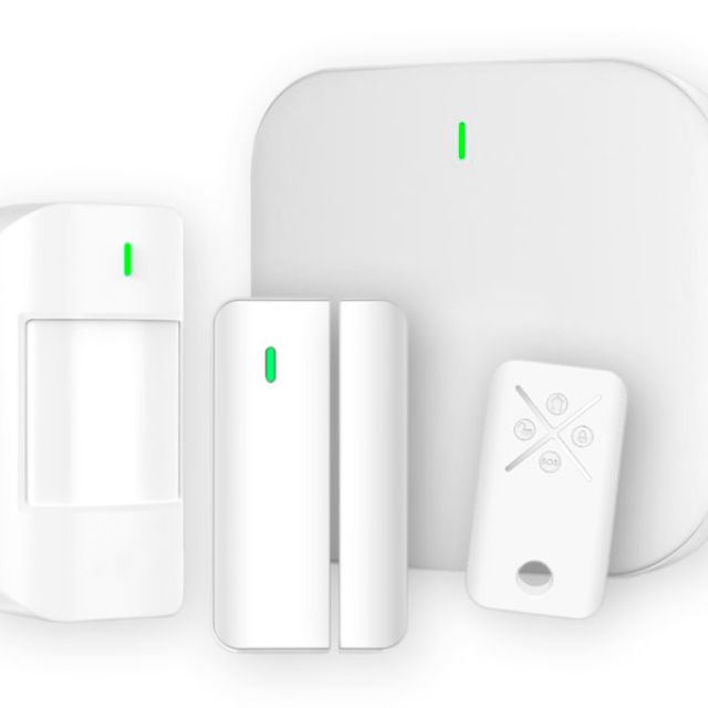 GOLMARSAFE kit με κέντρο ελέγχου CA-8100W: Kit ασύρματου συναγερμού με μαγνητική επαφή, ανιχνευτή υπερύθρων & τηλεχειριστήριο