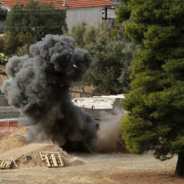 Επιτυχημένη και με απόλυτη ασφάλεια η ελεγχόμενη έκρηξη του βλήματος