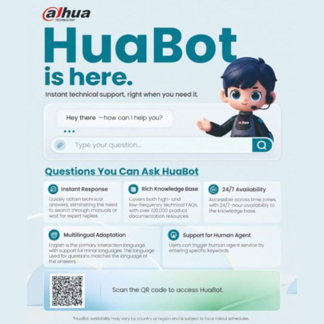 HuaBot: Ο νέος βοηθός της Dahua Technology για άμεση τεχνική υποστήριξη