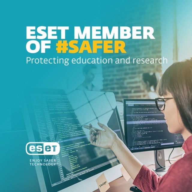 Η ESET στηρίζει το έργο της SAFER, μιας νέας ομάδας κυβερνοσφάλειας για την προστασία των οργανισμών Έρευνας & Εκπαίδευσης από απειλές