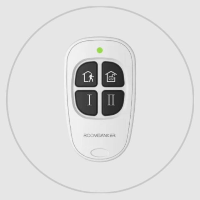 RoomBanker Keyfob: Ασύρματο compact τηλεχειριστήριο για τον έλεγχο του συναγερμού