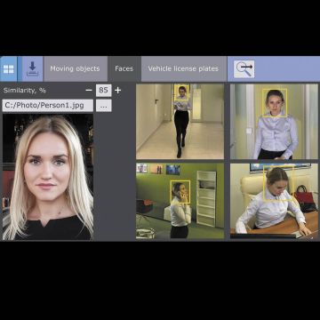 Axxon Next Face and Number Plate Search