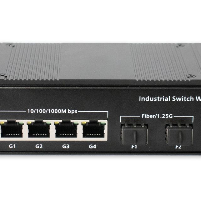 Industrial PoE Switch Gigabit Fiber 4-port: Ανθεκτικό σε υψηλές θερμοκρασίες & δίκτυο έως 20km