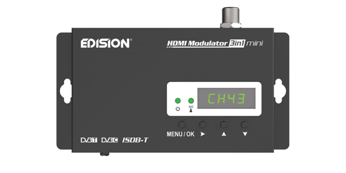 EDISION HDMI MODULATOR 3in1 mini: Για live εικόνα από την κάμερα ασφαλείας σας!