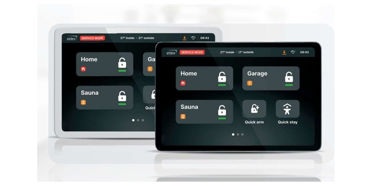 ELDES EKB6: Ενσύρματο Client-HUB πληκτρολόγιο αφής 8”