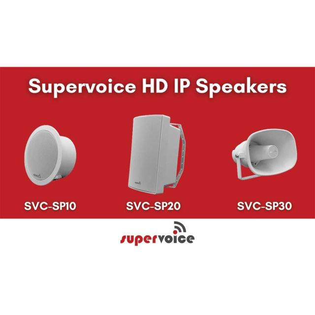 Ανακαλύψτε τη νέα σειρά IP μεγαφώνων και horn της Supervoice!