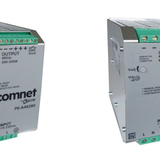 Comnet PS-A48500/PS-A48280: Βιομηχανικά τροφοδοτικά για συστήματα ασφαλείας και κρίσιμες υποδομές