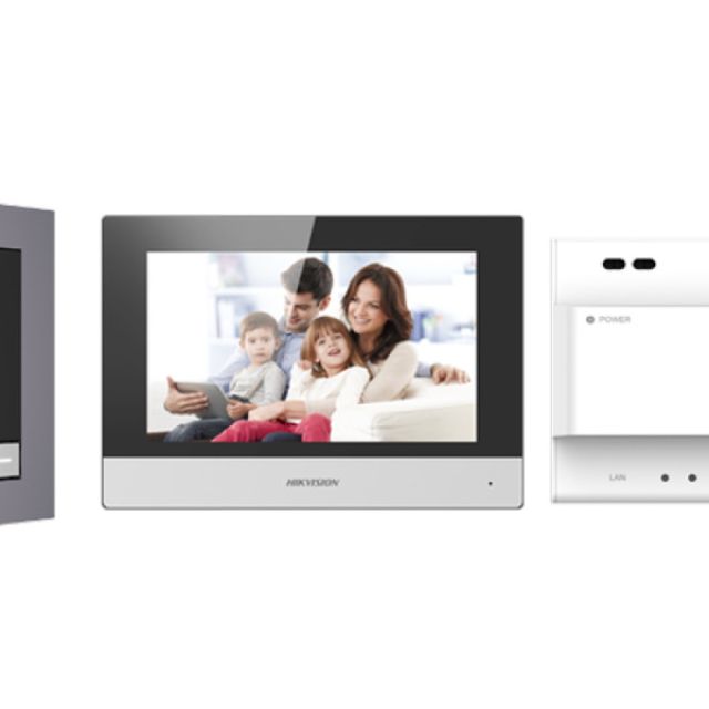 Hikvision DS-KIS702Y: Kit IP θυροτηλεόρασης 2 καλωδίων κατάλληλο για μονοκατοικίες